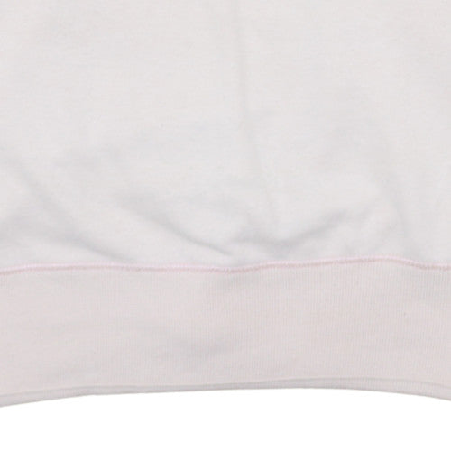Reebok Women Beige Crew Neck Pullover Sweatshirt Size 12