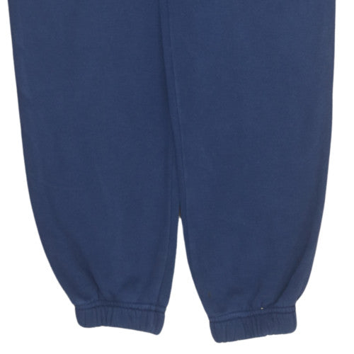Nike Men's Blue Fleece Sweatpants Size S Elastic Waist Logo Joggers