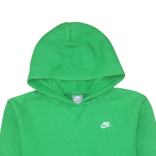 Nike Boys Green Pullover Hoodie XL 15-16 Years Cotton Blend Fleece
