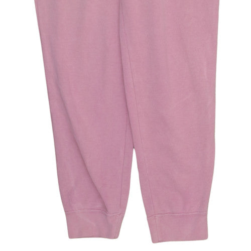 Nike Womens Pink Fleece Sweatpants M Regular Fit Casual Joggers