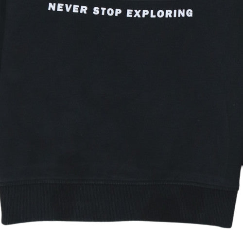 The North Face Boys Black XL Crew Neck Pullover Sweatshirt 100% Cotton