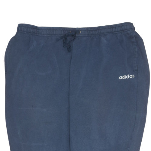 adidas Men Blue 2XL Jogger Fleece Sweatpants Elastic Waist