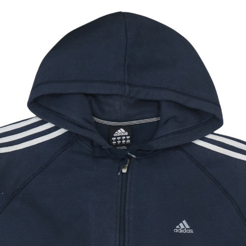 Adidas Men’s Blue XL Full Zip Hoodie Sports Essentials
