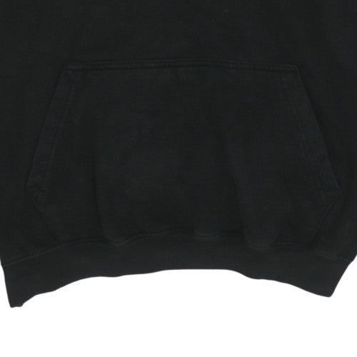 Just Hoods Mens Black XL Pullover Hoodie with Graphic Print