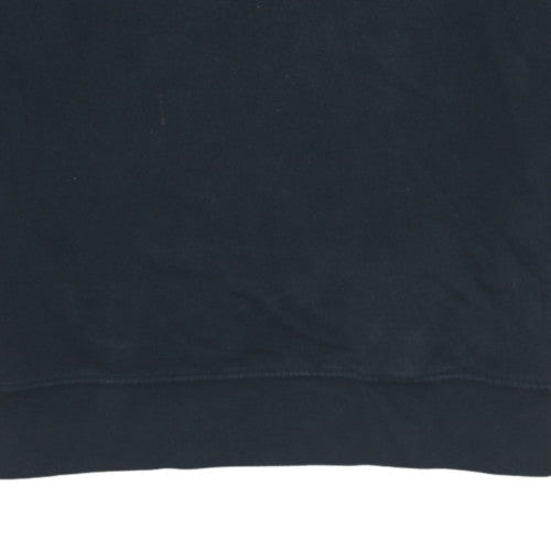 Guess Men's Black Crew Neck Logo Sweatshirt Size M