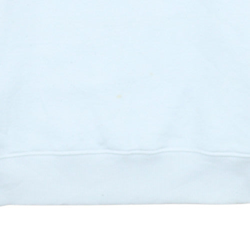 Tommy Jeans Men's White Logo Crew Neck Sweatshirt Size S