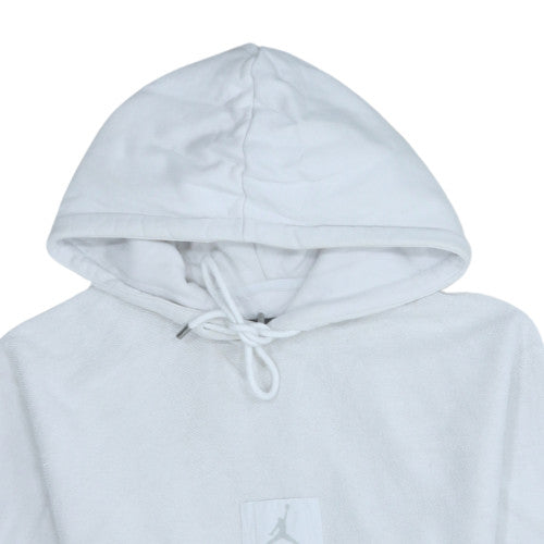 Nike Jordan Men's White Pullover Hoodie Size S Graphic Logo Sportswear