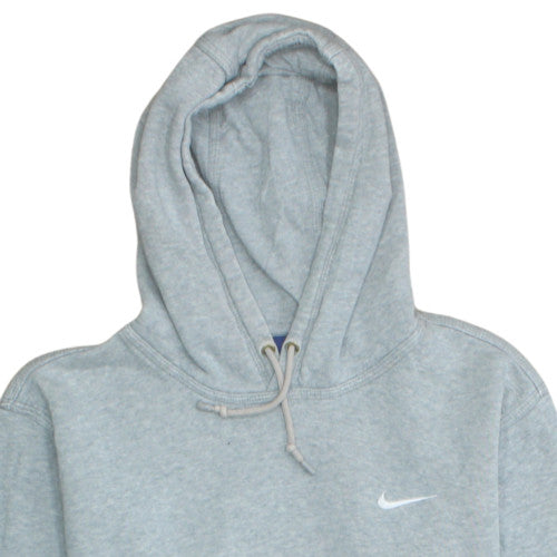 Nike Women's Grey Pullover Hoodie Size L Classic Fleece Sweatshirt
