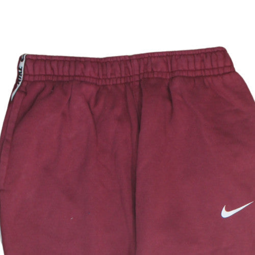 Nike Men's Red Jogger Sweatpants M Standard Fit Tapered Leg Activewear