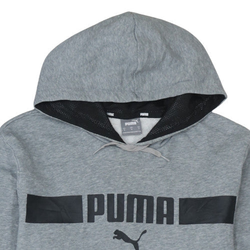 Puma Mens Grey Pullover Hoodie M Regular Fit Sportswear