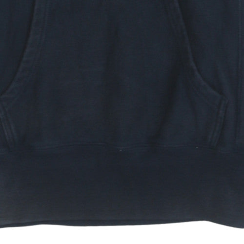 Champion Womens Navy Blue Reverse Weave Pullover Hoodie Medium