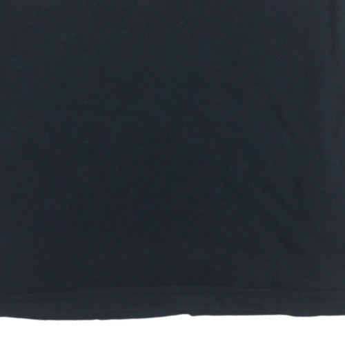Tommy Hilfiger Denim Men's Black Crew Neck Cotton T-Shirt L