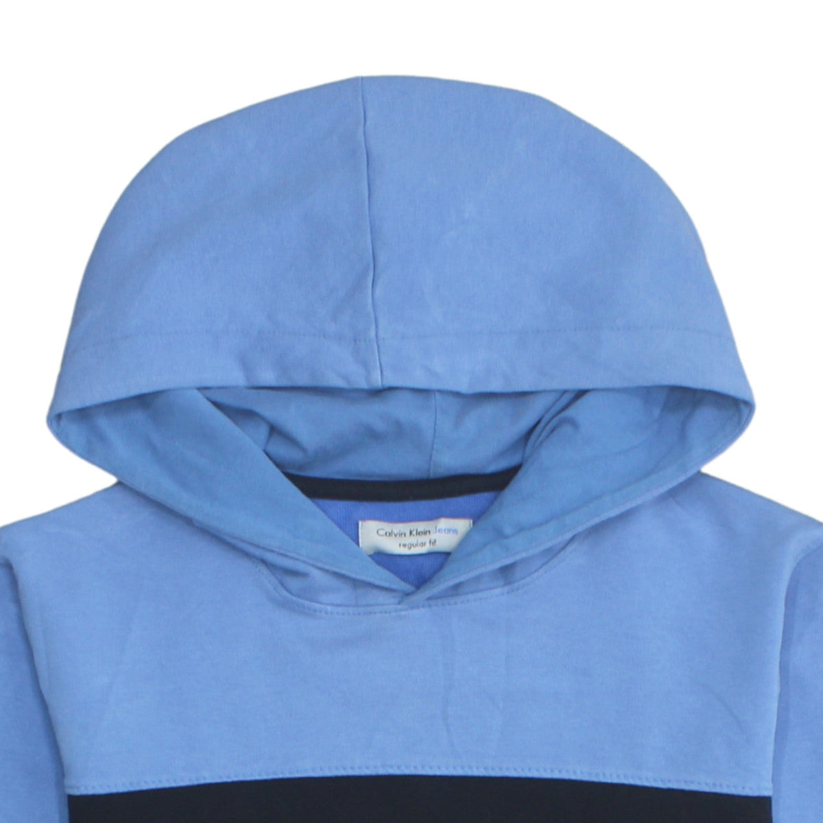 Calvin Klein Jeans Men's Blue Regular Fit Pullover Hoodie M