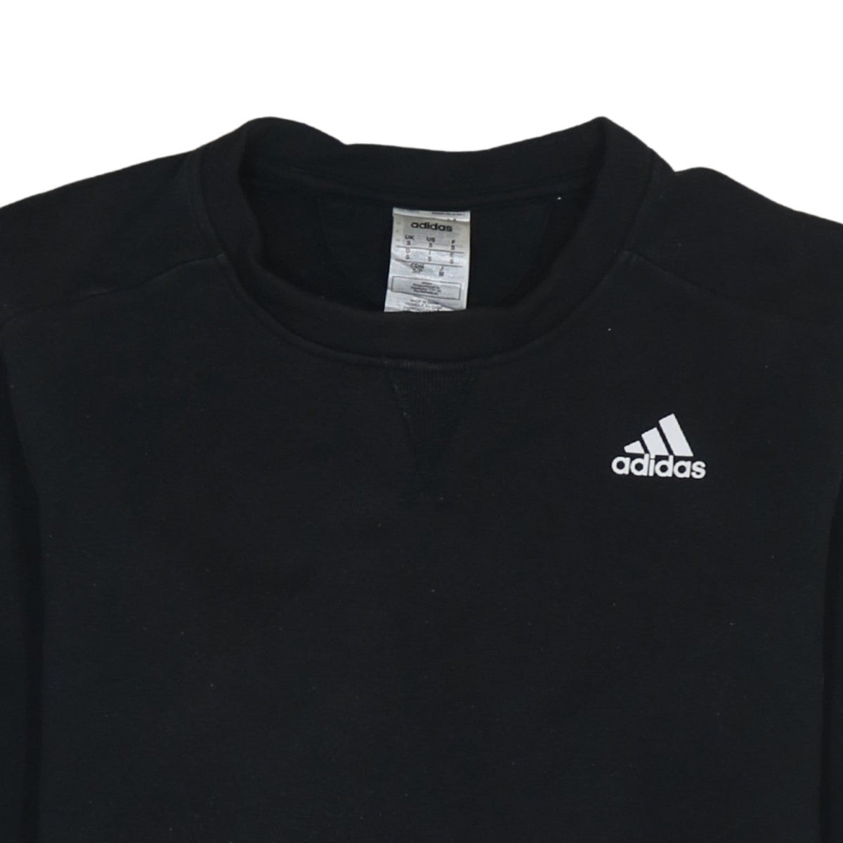 Adidas Men's Black Crew Neck Pullover Sweatshirt Size S