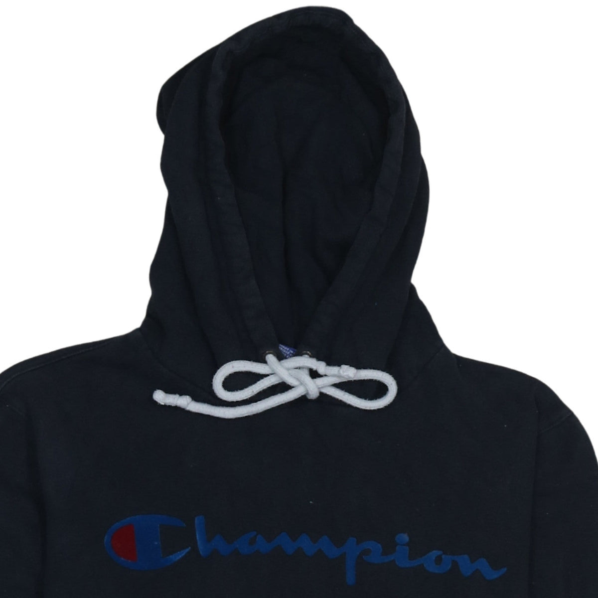 Champion Mens Black Small Pullover Hoodie Logo Sweatshirt