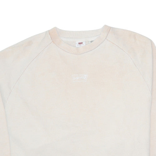 Levi's Women's Beige Crew Neck Pullover Sweatshirt Size S