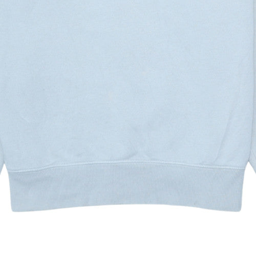 Nike Womens Blue Cotton Blend Pullover Sweatshirt M
