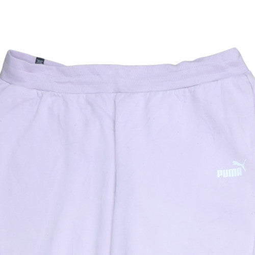 Puma Women Purple 2XL Fleece Jogger Sweatpants