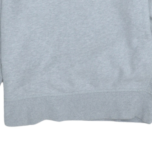 Tommy Hilfiger Women Grey Cotton Crew Neck Pullover Sweatshirt Size 14