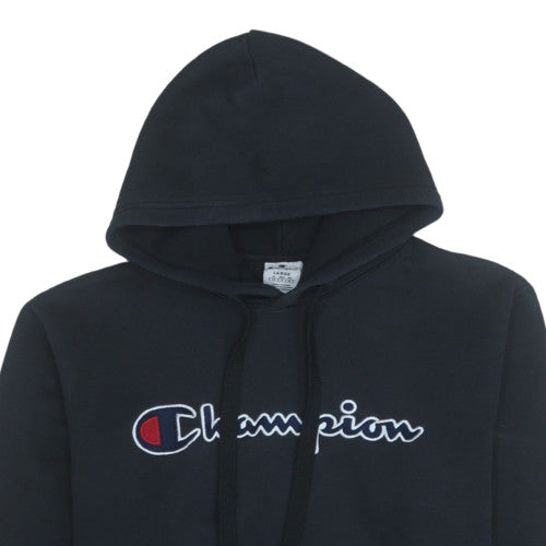 Champion Women’s Black Large Pullover Hoodie with Logo Detail