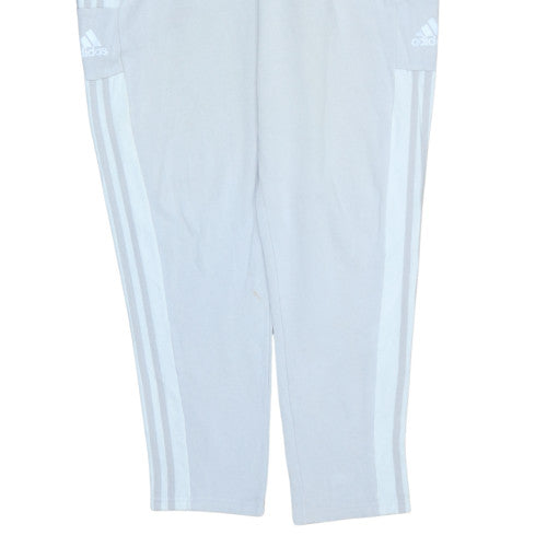 Adidas Men’s Grey XL Track Pants Tapered Fit Activewear Trousers