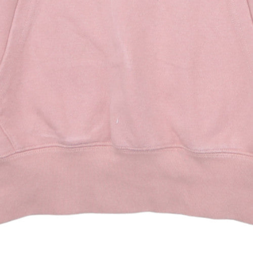 Champion Womens Pink Pullover Hoodie Medium Cotton Blend
