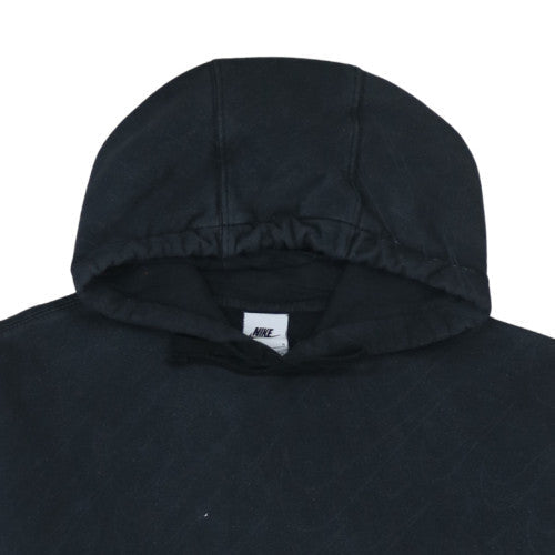 Nike Womens Black Pullover Hoodie L Cotton Blend Casual Sweatshirt