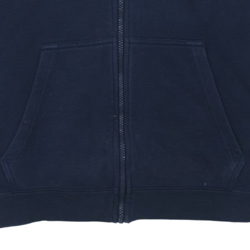 Nike Men's Blue Full Zip Hoodie Size M Regular Fit Fleece