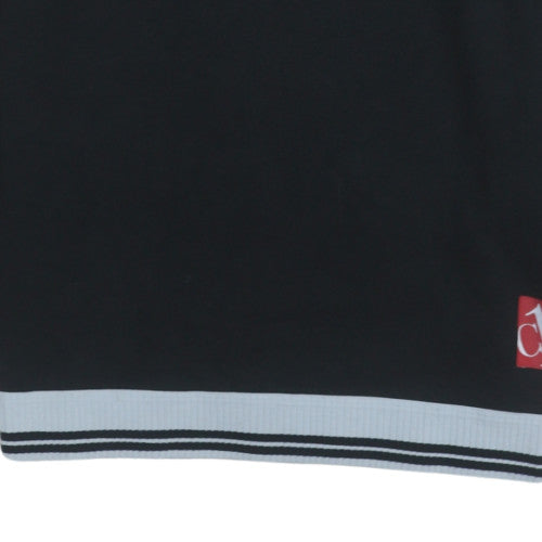 Calvin Klein Men's Black Regular Fit Crew Neck Sweatshirt M
