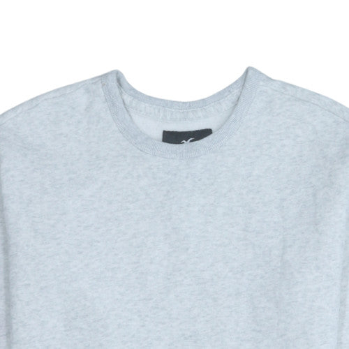 Hollister Mens Grey Fleece Crew Neck Pullover Sweatshirt XS