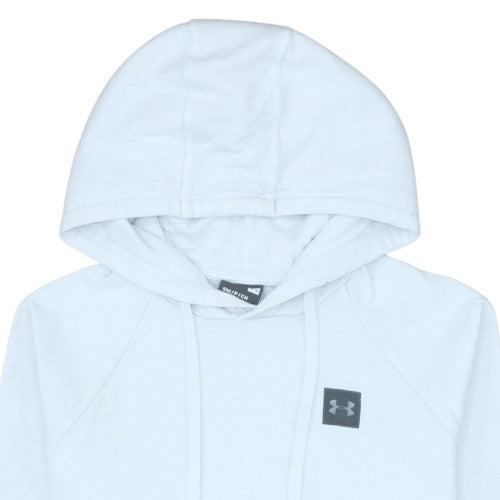 Under Armour Men's White Pullover Hoodie Small Lightweight Fleece