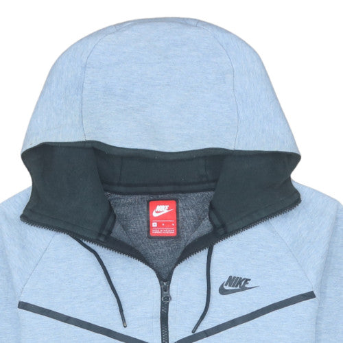 Nike Men's Grey Full Zip Hoodie M Regular Fit Sportswear