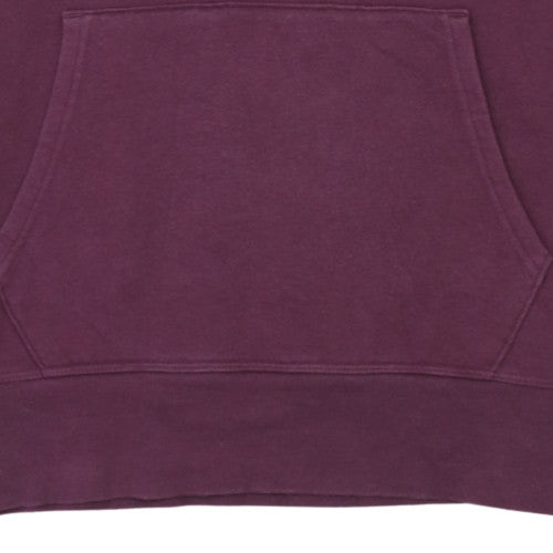 Under Armour Mens Purple Pullover Hoodie Size S Logo Fleece Sweatshirt