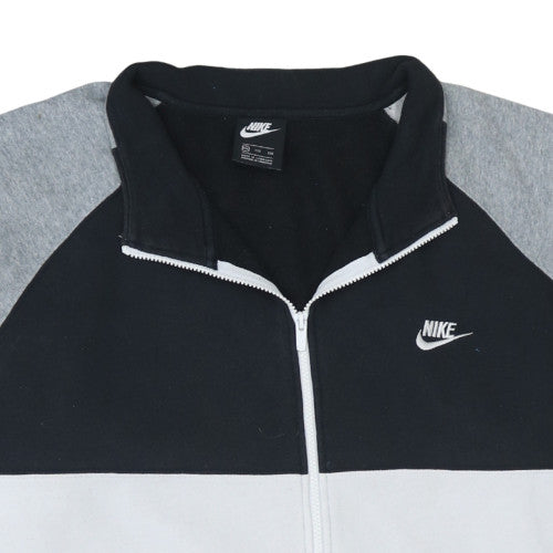 Nike Men's Black Grey Full Zip Sweatshirt 2XL Sports Fleece