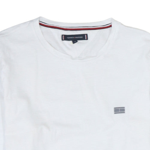 Tommy Hilfiger Mens White Crew Neck Long Sleeve Pullover Sweatshirt M