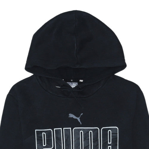 Puma Men's Black Pullover Hoodie Sweatshirt Size S Regular Fit