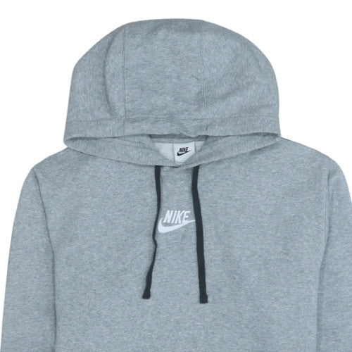 Nike Men's Grey Pullover Hoodie M Regular Fit Fleece Sweatshirt