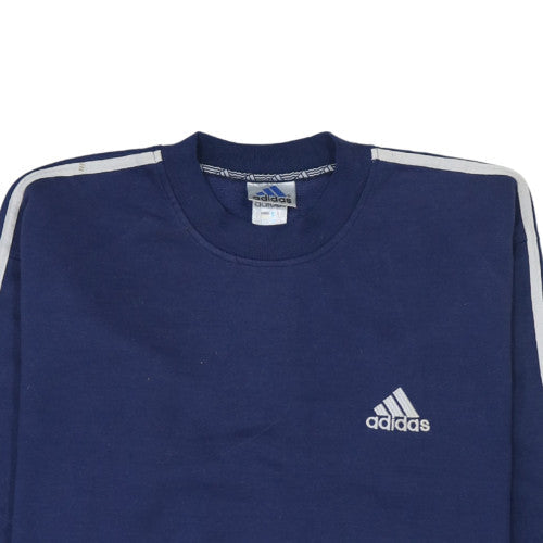 Adidas Men's Blue Crew Neck Pullover Sweatshirt Size L