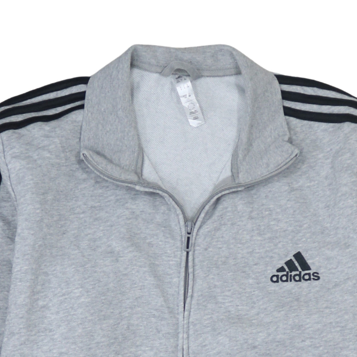 Adidas Men's Grey Full Zip Sports Sweatshirt Size L