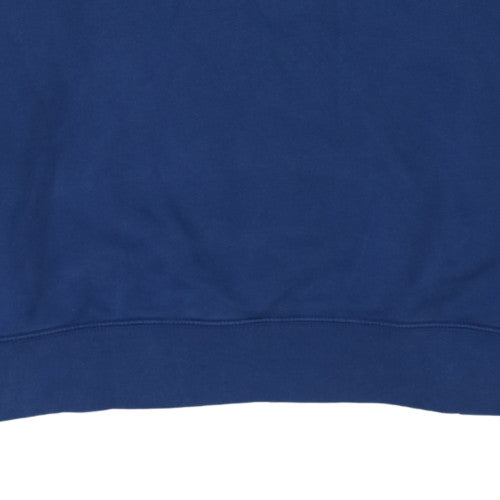 Nike Men's Blue Logo Crew Neck Pullover Sweatshirt Size L