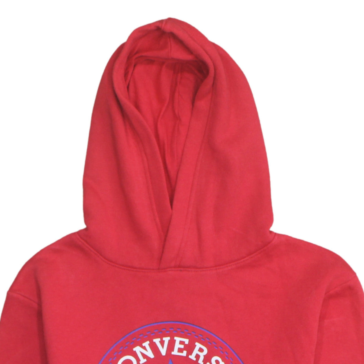 Converse Teens Red Hoodie All Star Logo Pullover 13-15 Yrs