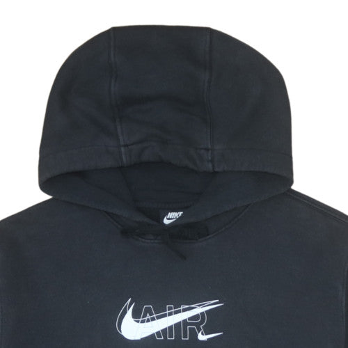 Nike Men's Black Medium Pullover Hoodie Graphic Logo Fleece