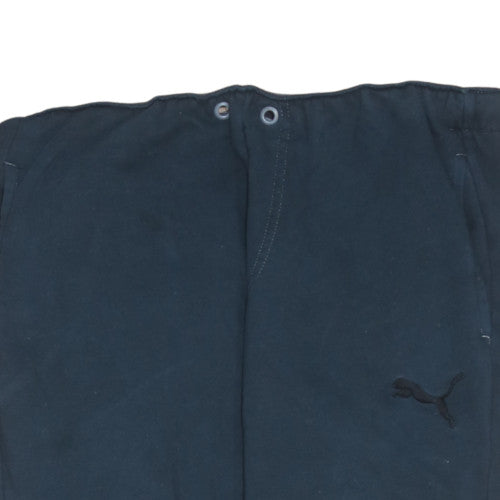 Puma Mens Black Fleece Jogger Sweatpants Size L Regular Fit