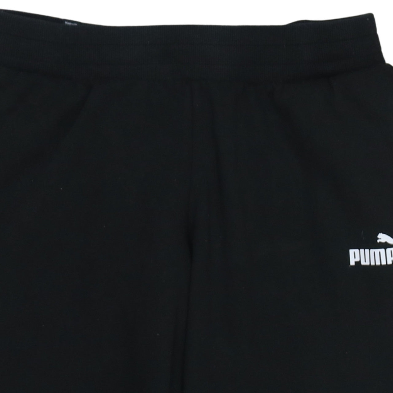 Puma Men's Black Fleece Jogger Sweatpants Medium Regular Fit