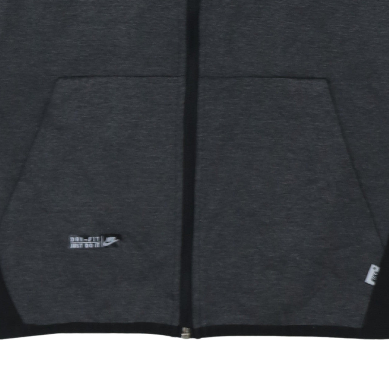 Nike Mens Grey Full Zip Hoodie L Regular Fit Sportswear