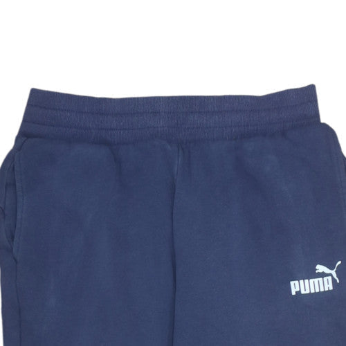 Puma Mens Blue Sweatpants Jogger Trousers Size S Cotton Blend