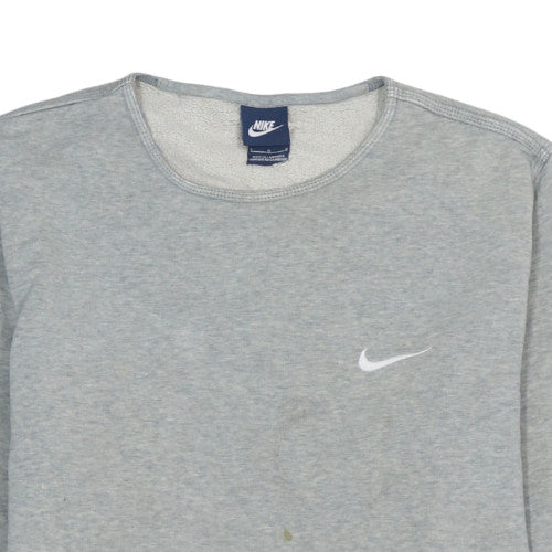 Nike Men's Grey Crew Neck Regular Fit Sweatshirt Size L