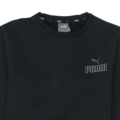 Puma Men’s Black Crew Neck Pullover Sweatshirt Size S