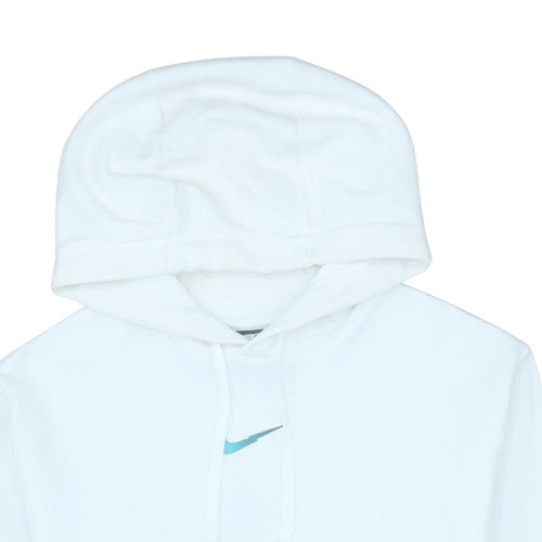 Nike Men’s White Pullover Hoodie S Regular Fit Fleece Sportswear