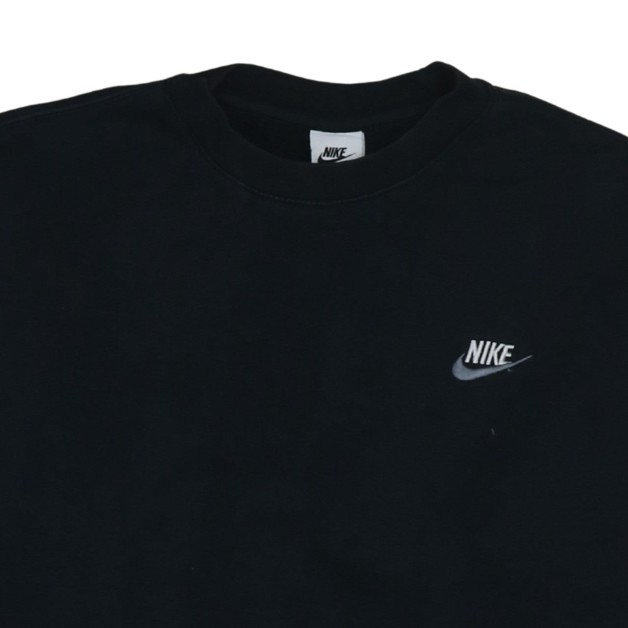 Nike Men's Black Medium Pullover Sweatshirt Crew Neck Logo Jumper